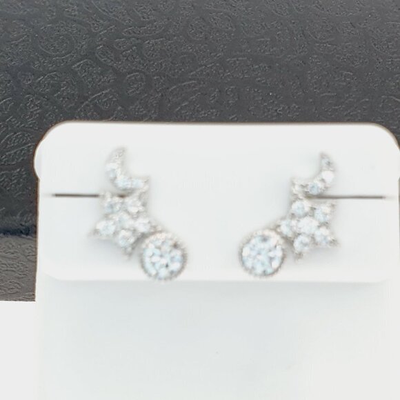 "925 sterling silver luxury CZ earrings for women/girls, Best for gift, RJUS2214 - Picture 6 of 10